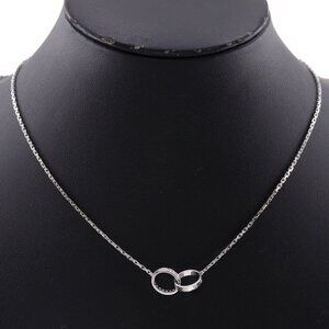 CARTIER Baby love Necklace K18 white gold/diamond 6.7g Women